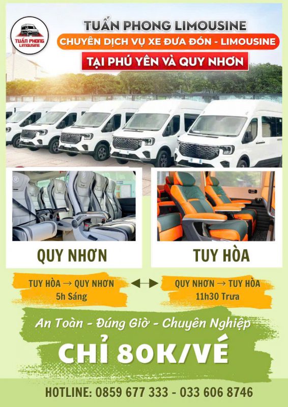 xe Phú Yên đi Quy Nhơn